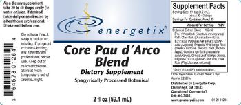 Energetix Core Pau d'Arco Blend - supplement