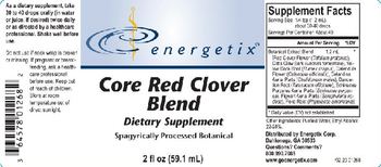 Energetix Core Red Clover Blend - supplement