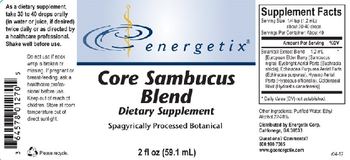 Energetix Core Sambucus Blend - supplement