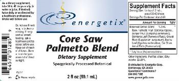 Energetix Core Saw Palmetto Blend - supplement