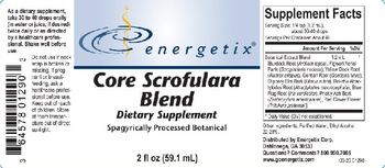 Energetix Core Scrofulara Blend - supplement