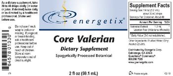 Energetix Core Valerian - supplement