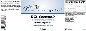Energetix DGL Chewable Cinnamon Flavor - supplement