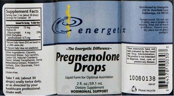 Energetix Pregnenolone Drops - 