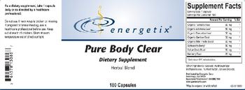 Energetix Pure Body Clear - supplement