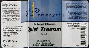 Energetix Quiet Treasure - supplement