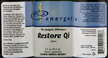 Energetix Restore Qi - suppplement