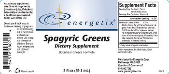 Energetix Spagyric Greens - supplement