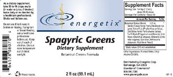 Energetix Spagyric Greens - supplement
