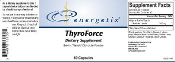 Energetix ThyroForce - supplement