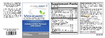 Energy First Visucare Complete - this statement has not been evaluated by the food and drug administration this product is not intend