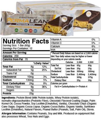 EnergyFirst PermaLean Chocoholic Cookie Dough - supplement