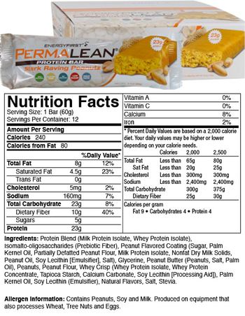 EnergyFirst PermaLean Stark Raving Peanutz - supplement