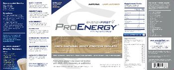 EnergyFirst ProEnergy Natural-Unflavored - supplement