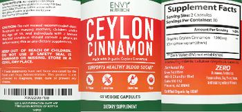 Envy Nutrition Ceylon Cinnamon - supplement