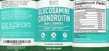 Envy Nutrition Glucosamine Chondroitin - supplement