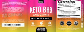 Envy Nutrition Keto BHB Citrus & Mango - supplement