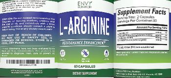 Envy Nutrition L-Arginine - supplement