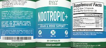 Envy Nutrition Nootropic + - supplement