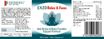 Enzo Nutraceuticals Enzo Relax & Focus - supplement