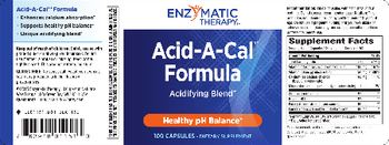 Enzymatic Therapy Acid-A-Cal Formula - supplement