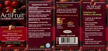 Enzymatic Therapy ActiFruit Cranberry Supplement - supplement