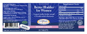Enzymatic Therapy Better Bladder for Women - supplement