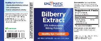 Enzymatic Therapy Bilberry Extract - supplement