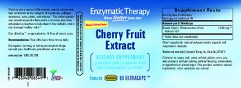 Enzymatic Therapy Cherry Fruit Extract - supplement