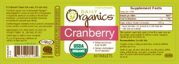 Enzymatic Therapy Daily Organics Cranberry - supplement