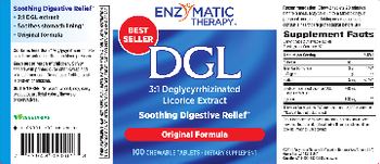 Enzymatic Therapy DGL 3:1 Deglycyrrhizinated Licorice Extract - supplement