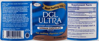 Enzymatic Therapy DGL Ultra Extra-Strength Deglycyrrhizinated Licorice German Chocolate Flavored - supplement