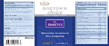 Enzymatic Therapy Doctor's Choice For Diabetics - supplement