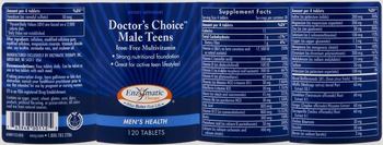 Enzymatic Therapy Doctor's Choice Male Teens Iron-Free Multivitamin - supplement