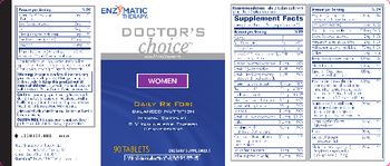 Enzymatic Therapy Doctor's Choice Women - supplement