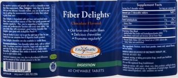 Enzymatic Therapy Fiber Delights Chocolate Flavored - supplement