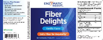 Enzymatic Therapy Fiber Delights Vanilla Flavor - supplement