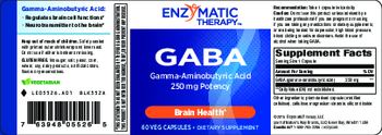 Enzymatic Therapy GABA 250 mg - supplement