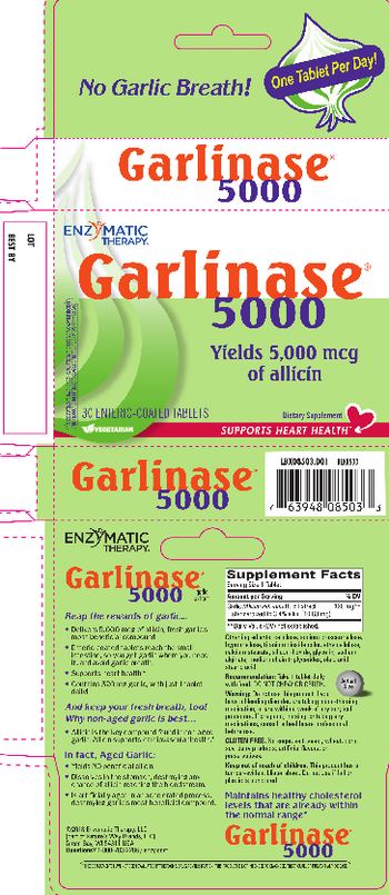 Enzymatic Therapy Garlinase 5000 - supplement