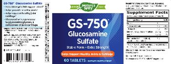 Nature's Way GS-750 Glucosamine Sulfate Extra Strength - supplement