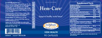 Enzymatic Therapy Hem-Care - supplement