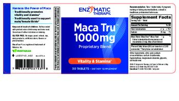 Enzymatic Therapy Maca Tru 1000 mg - supplement