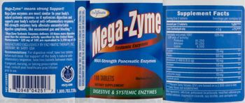 Enzymatic Therapy Mega-Zyme Systemic Enzymes - supplement