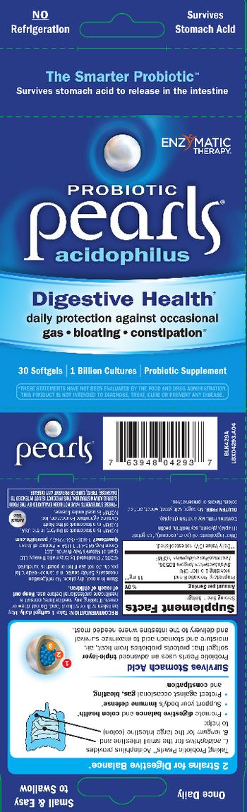 Enzymatic Therapy Probiotic Pearls Acidophilus - probiotic supplement
