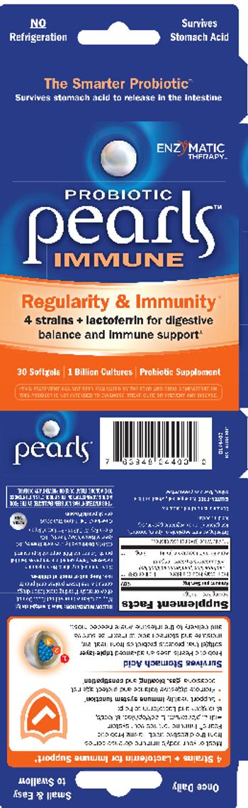 Enzymatic Therapy Probiotic Pearls Immune - probiotic supplement