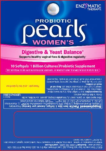 Enzymatic Therapy Probiotic Pearls Women's - probiotic supplement