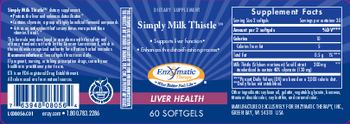 Enzymatic Therapy Simply Milk Thistle - supplement
