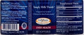 Enzymatic Therapy Simply Milk Thistle - supplement
