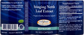 Enzymatic Therapy Stinging Nettle Leaf Extract - supplement