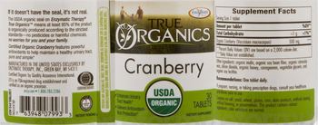 Enzymatic Therapy True Organics Cranberry - supplement